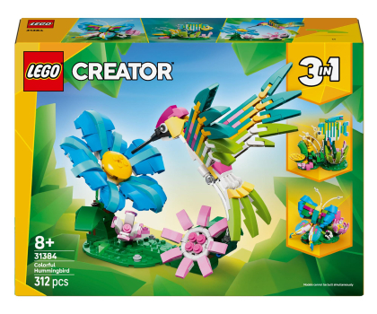 Klocki LEGO® LEGO CREATOR 31384 Dzikie zwierzęta: kolorowy koliber